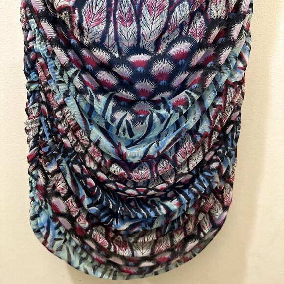 2/$30 Rampage Ruched Bodycon Strapless Mini Dress Size S Y2K Boho Hoco Western - Picture 7 of 15